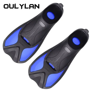 Ласты для подводного плавания Oulylan для взрослых и детей Регулируемая обувь для плавания Силиконовые ласты для подводного плавания Снаряжение для водных видов спорта