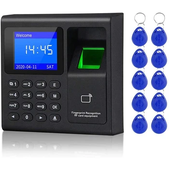 Биометрическая система контроля доступа RFID, клавиатура RFID, USB-система отпечатков пальцев, электронные часы, регистратор