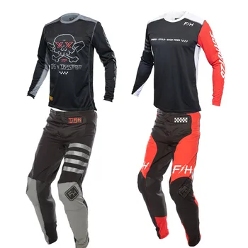 НОВЫЕ брюки MX и джерси для мотокросса, комплект из джерси, гоночный костюм, Мотоцикл, байк, внедорожный комплект снаряжения