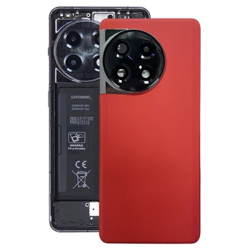 Для OnePlus 11R CPH2487 аккумуляторная батарея, кожаная задняя крышка, замена задней крышки корпуса телефона