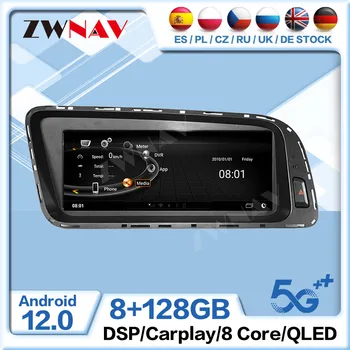 128 Г Carplay Android 10 Радиоприемник Для Audi Q5 2009 2010 2011 2012 2013 2014 2015 Авто Аудио Стерео Видео GPS Головное Устройство