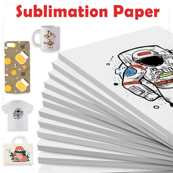 10 листов сублимационной теплопередающей бумаги формата А4 для тканей из полиэстера, хлопчатобумажной футболки, чехла для одежды, чехла для телефона для струйного принтера