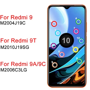 Redmi 9 Дисплей Для Xiaomi Redmi 9T 9A 9C ЖК-Дисплей С Рамкой 6,53 
