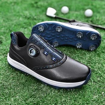 Новая тренировочная обувь для гольфа Мужская роскошная одежда для гольфа Уличные противоскользящие кроссовки для ходьбы Удобная обувь для ходьбы