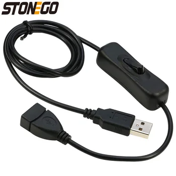 Удлинительный кабель STONEGO USB Switch Поддерживает передачу данных и питание с переключателем включения /Выключения питания для светодиодных лент, USB-устройств