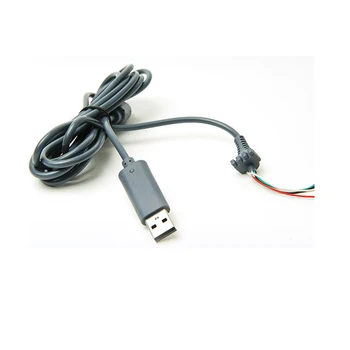 100 шт. Проводной кабель игрового контроллера для Xbox 360 USB кабель зарядного устройства кабель питания ремонт замена