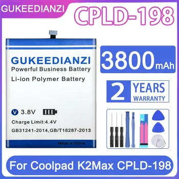 Сменный Аккумулятор GUKEEDIANZI CPLD198 CPLD 198 CPLD-198 3800mAh для Аккумуляторов Мобильных Телефонов Coolpad K2Max K2 Max
