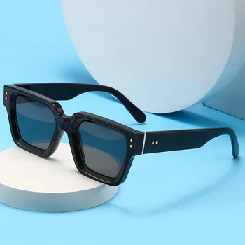 Классические Квадратные Солнцезащитные очки для мужчин и женщин, роскошные Брендовые Дизайнерские Винтажные Солнцезащитные очки, Мужские очки Унисекс популярных оттенков, очки UV400