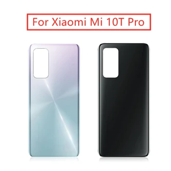 Для Xiaomi Mi 10t Pro Задняя крышка аккумулятора Корпус задней двери Боковая клавиша для Mi 10t Pro Замена Ремонт Запасная часть
