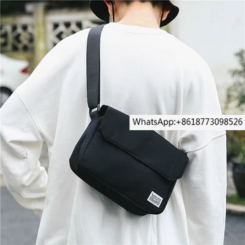 Сумка мужская холщовая сумка-мессенджер сумка в японском ретро стиле с широким плечевым ремнем сумка-мессенджер женская сумка для студентов-искусствоведов маленькая