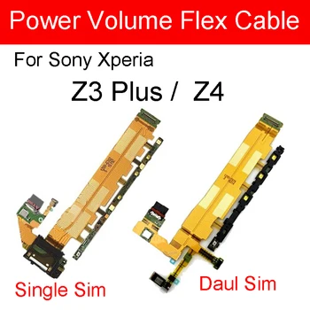 Гибкий кабель включения-выключения питания для Sony Xperia Z4 Z3 + Z3 Plus E6553 E6533 USB-порт для зарядки громкости и кнопка переключения камеры Гибкая лента