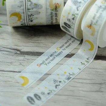 Винтажная маскирующая наклейка для скрапбукинга The City Washi Tape шириной 1,5 см, симпатичная клейкая лента для скрапбукинга Cintas Adhesivas