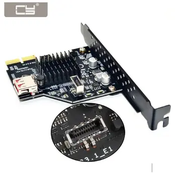 Разъем CY USB 3.1 на передней панели и адаптер USB 2.0 для PCI-E Express Card для материнской платы