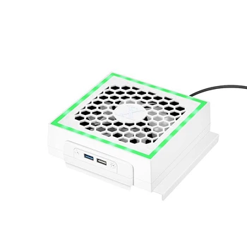 Основание охлаждающего вентилятора с атмосферой RGB, Красочная Светодиодная Подставка для игрового кулера, кронштейн для консоли серии S