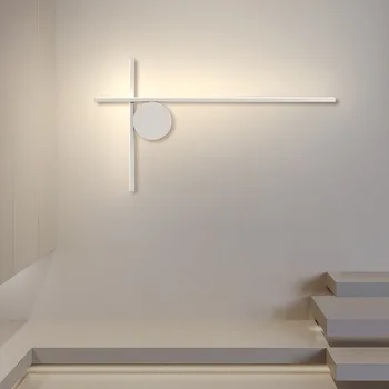 Минималистский светильник для спальни прикроватный настенный светильник минималистичный современный 2023 новый популярный коридор балкон креативный настенный светильник из ткани
