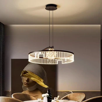 Современная столовая lamparas decoracion hogar moderno умные подвесные светильники украшение салона Люстры для столовой