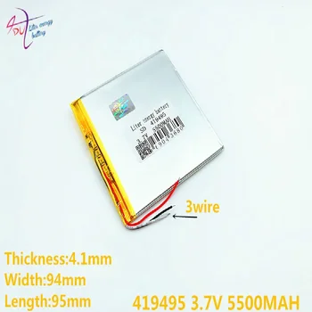 3-линейный литровый энергетический аккумулятор 419495 419594 3,7 В 5500 мАч 409595 p85 оригинальный двухъядерный аккумулятор для планшета трехлинейный аккумулятор