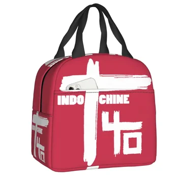 Изолированная сумка для ланча в стиле Индокитай для женщин в стиле поп-рока и Новой волны, термоохладитель, ланч-бокс для еды, для детей школьного возраста