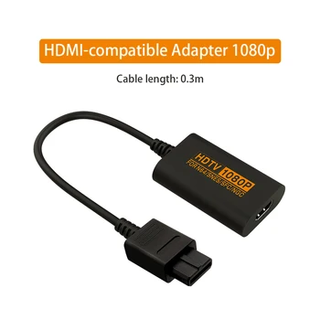 Адаптер HDMI-конвертера для NGC / SNES / N64, кабель HDMI для консоли Nintendo 64 SNES для GameCube NGC Plug and Play