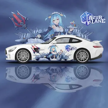 Наклейка на автомобиль с аниме Azur Lane Neptune, защитная пленка, Виниловая боковая графическая обертка, аксессуары, наклейка с рисунком Итаче на автомобиль