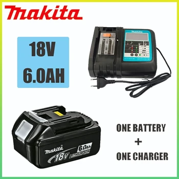 6.0Ah 18V Makita Со светодиодной литий-ионной заменой LXT BL1860B BL1860 BL1850 100% оригинальная аккумуляторная батарея электроинструмента Makita