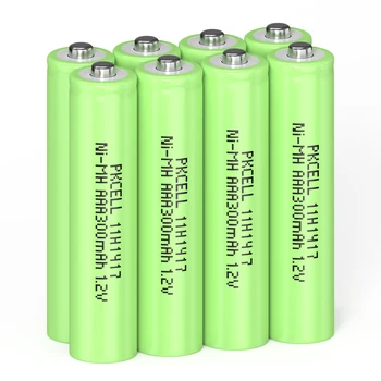4/8 /20PC PKCELL 300mah AAA battery 1.2v nimh aaa аккумуляторные батареи промышленная кнопка сверху для солнечного света