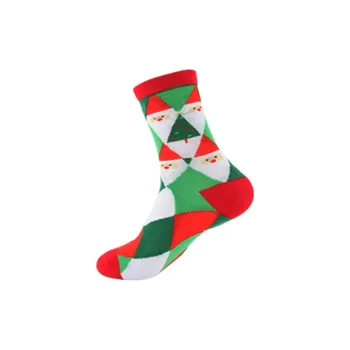 Трансграничные осенние новые мужские и женские носки Рождественские носки Санта-Клауса Лося Tide