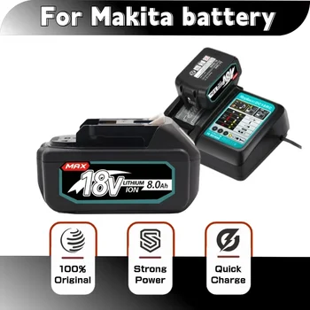 Оригинальный для Makita Аккумулятор для Электроинструментов 18V 6000mAh со Светодиодной Литий-ионной Заменой LXT BL1860B BL1860 BL1850 BL 1830
