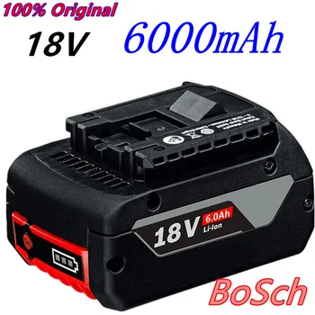 100% Original 18V Batterie Für Bosch GBA  6,0 Ah Lithium-BAT609 BAT610G BAT618 BAT618G 17618-01 + ladegerät