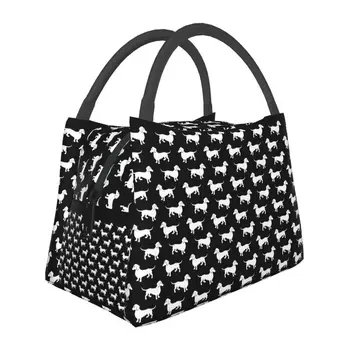 Изготовленная на заказ сумка для ланча Wiener Dachshunds Badger, женская сумка-холодильник, теплый изолированный ланч-бокс для пикника, кемпинга, работы и путешествий
