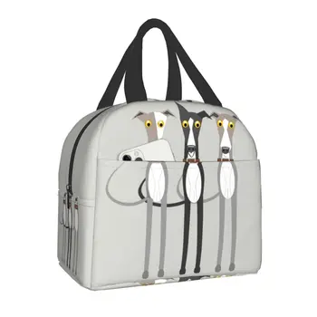 Милая Борзая Сайтхаунд, Изолированная сумка для ланча для женщин, Герметичный Охладитель для щенков Уиппета, Термальная коробка для Бенто, Кемпинг, путешествия