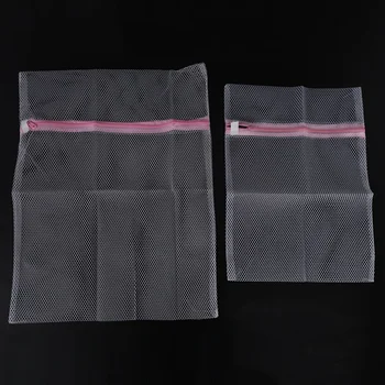 Акция! Большой сетчатый мешок для стирки, набор из 4-х прочных мешков для белья из грубой сетки с застежкой-молнией для одежды, деликатес