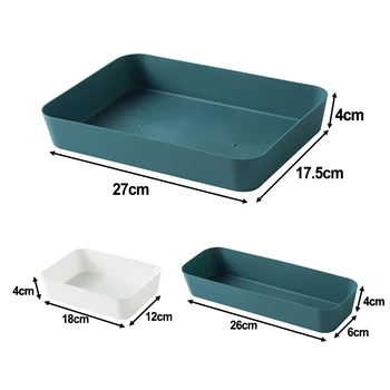Темно-синий ящик для хранения Мелкой посуды Ящик для более четкой классификации Прочная кухонная перегородка Пластик