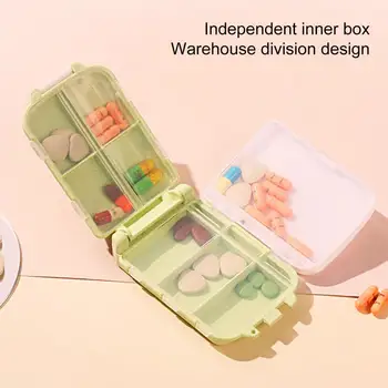 Коробка для таблеток с 8 сетками, Влагостойкая, с 8 Отделениями, Хорошая герметичность, Защита От протечек, Настольная Коробка Для хранения таблеток, Ежедневное использование Caja De Píldoras