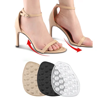 Силиконовые гелевые стельки для женской обуви, Босоножки на высоком каблуке, Нескользящие подушечки для снятия боли в ногах, вставка в стельку для передней части стопы