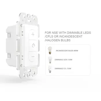 US WiFi Smart Light Dimmer Switch Настенная Панель Беспроводной Пульт Дистанционного Управления С приложением Tuya Голосовое Управление Работа С Alexa Home