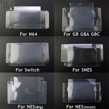 JCD для GameBoy Color/ Advance GBA GBC пластиковая Игровая коробка Защитный Чехол Для SNES N64 Switch NES Clear Cartridge Game Box
