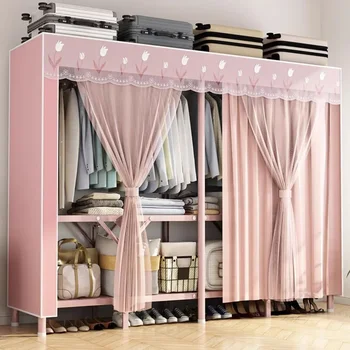 Органайзер Розовые Шкафы Мобильная Гардеробная Портативный Шкаф Модульные Шкафы Для хранения мебели в стиле минимализм