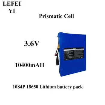 LEFEIYI 36V 10.4AH Литий-ионный аккумулятор 10S4P 18650 для вспомогательных электромобилей, электровелосипедов, мотоциклов