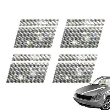 Светоотражающие наклейки на автомобильные шины, 4 шт., водонепроницаемая светоотражающая наклейка на колесо с кристаллами, Внешние аксессуары для автолюбителей, Универсальные