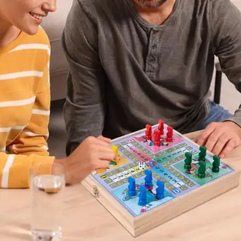 Игровой Набор 4 в 1 Складная Стратегия Обучающие Деревянные Шахматы Для Путешествий Набор Девяти Мужских Игр Morris для Семейной Игры Кемпинг Вечеринка Путешествия