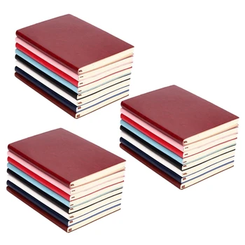3X6 цветов в случайной мягкой обложке из искусственной кожи Блокнот для записей, дневник на 100 страниц с подкладкой