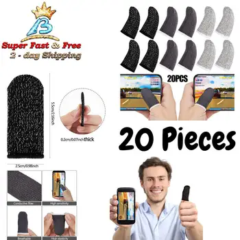 Защищающий от пота игровой рукав для пальцев PUBG Professional с сенсорным экраном, рукав для больших пальцев для игр с экраном мобильного телефона, игровые перчатки