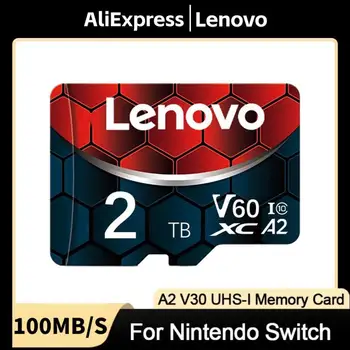 Lenovo 2TB Micro TF SD-Карта 1TB 512GB 256GB Высокоскоростная Флэш-Карта Памяти SD 128GB TF-Карта Для Nintendo Switch trimui smart pro