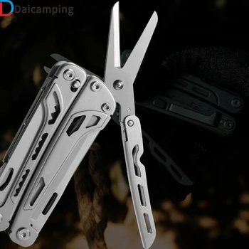 Daicamping DL5 EDC Tools Многофункциональные большие ножницы плоскогубцы Лезвие для кемпинга Зажим для мультитула Армейский швейцарский складной мультинож