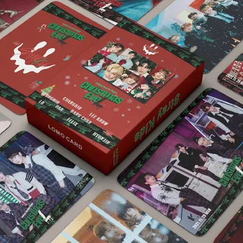 54 шт./компл. Kpop Stray Kids Christmas Evel Новый Альбом Открыток Lomo Высокое Качество Фотоальбом Открытка Корейская Мода Фотокарточки