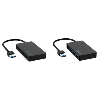 2X5 Гбит/с Высокоскоростной USB 3.0 Концентратор 4 Порта USB-Разветвитель Адаптер Для ПК Блок Питания Ноутбука