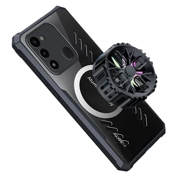 Чехол для Телефона Gamer для Tecno Spark GO 2022 Spark 8C 4G С Отверстиями для Отвода тепла из Графена, Дышащий Прозрачный Тонкий Корпус