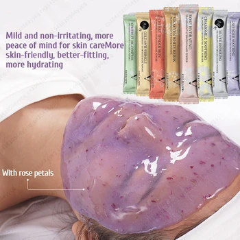 Увлажняющая салонная СПА-маска-пудра с гидро-желе для ухода за кожей лица, отбеливающая Розовая коллагеновая маска-желе для лица своими руками
