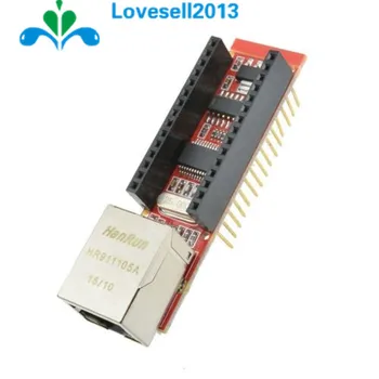 1ШТ ENC28J60 Ethernet Shield V1.0 для Arduino Microchip HR911105A Модуль платы веб-сервера Ethernet RJ45 Nano V3